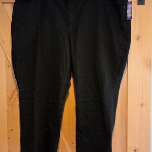 NEW! Catherines Sz 28WP jeans Right Fit Moderately Curvy Straight Side Elastic